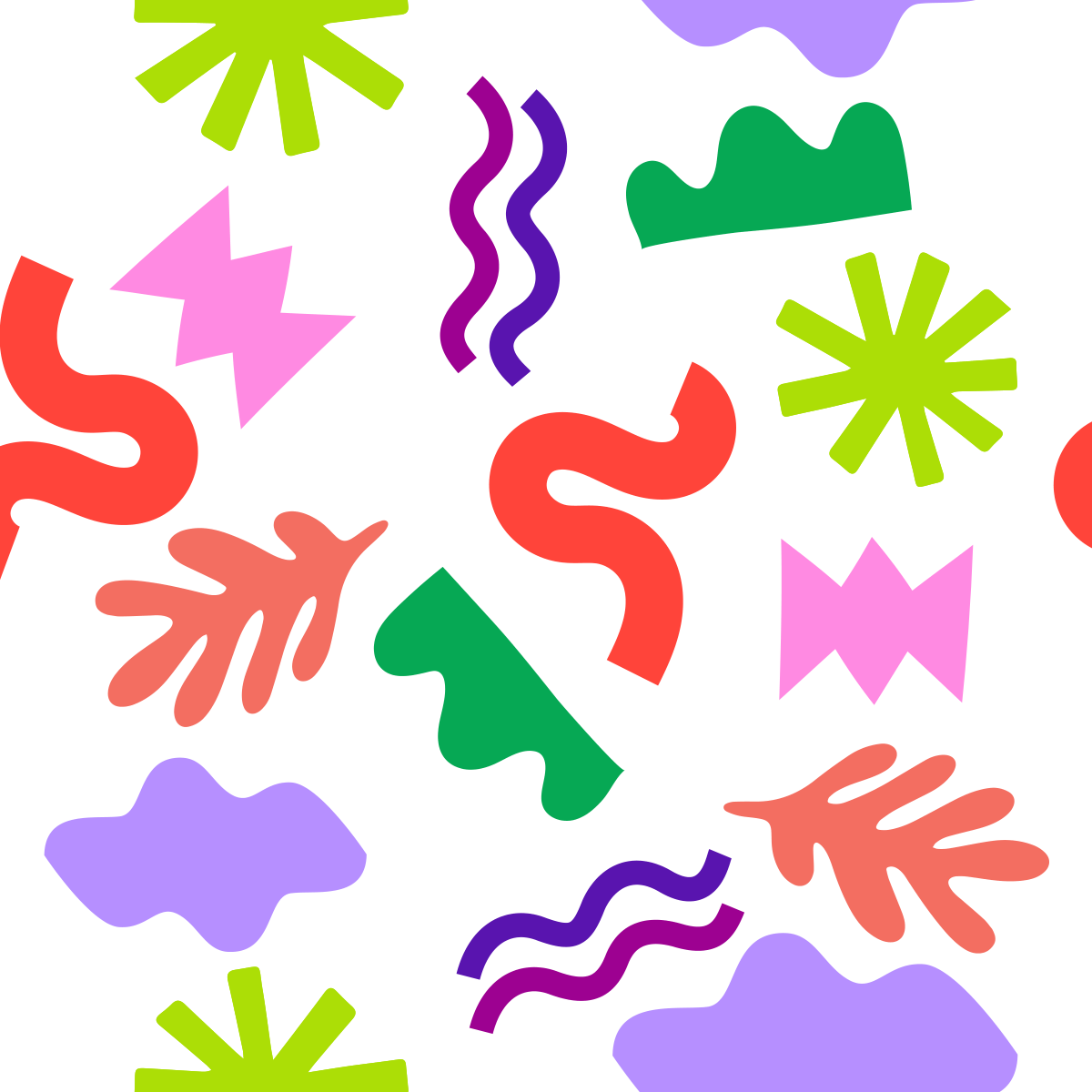 Colourful Wander Learn Create cut-out shapes