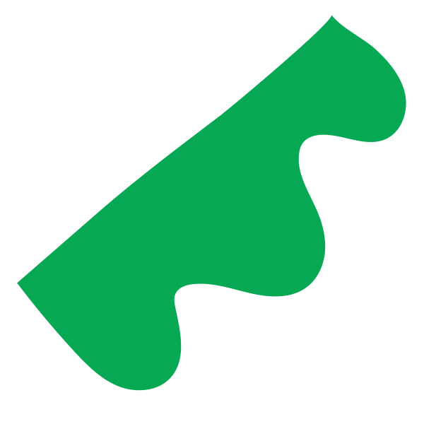 Emerald blob cut-out shape