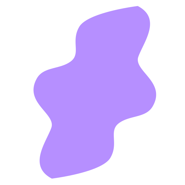 Lavender cloud cut-out shape